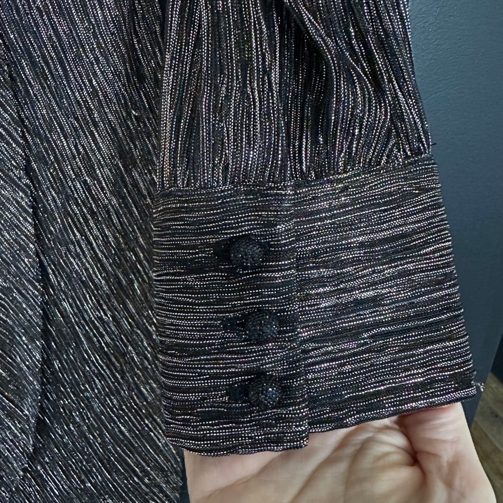NWT | The Kooples | Metallic Tulip Skirt Mini Dress - Picture 8 of 12